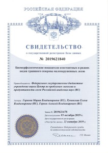 Свидетельство о регистрации БД_Горнова_2019