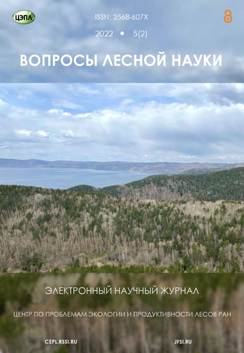 Пятнадцатый выпуск электронного научного журнала Вопросы лесной науки (Forest science issues)